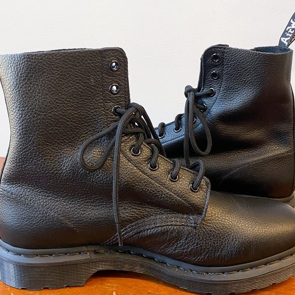 Doc Martens 1460 Pascal Lace Up Boots Black Leather - Picture 5 of 8